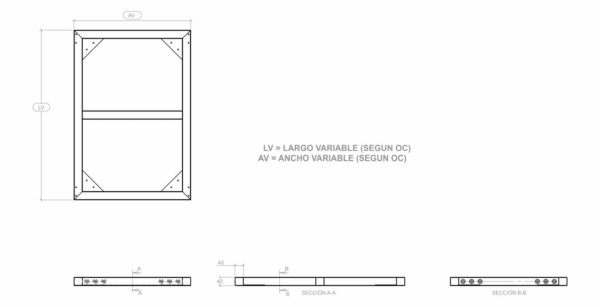 BASTIDORES TUBULARES BLACKSMITH DE 50CM HASTA 80CM - Image 2