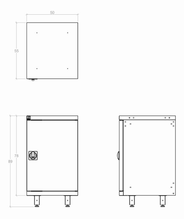 BANCO DE TRABAJO LABORATORIOS BLACKSMITH DE MECÁNICA UNA (1) PUERTA (50CM) - Image 2