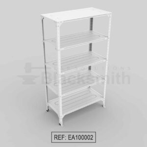 ESTANTERÍA ABIERTA BLACKSMITH C20 EN LÁMINA GALVANIZADA 100X50X180
