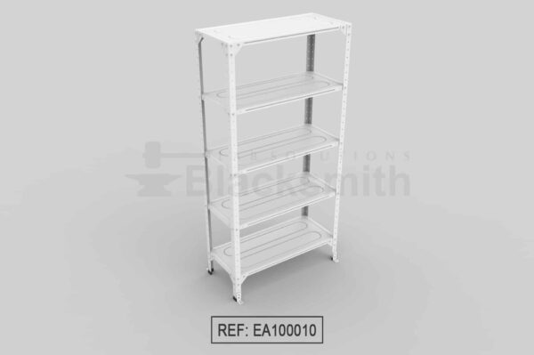 ESTANTERÍA ABIERTA BLACKSMITH C20 EN LÁMINA GALVANIZADA 90X40X180 - Image 3