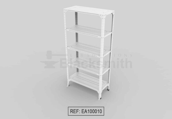 ESTANTERÍA ABIERTA BLACKSMITH C20 EN LÁMINA GALVANIZADA 90X40X180
