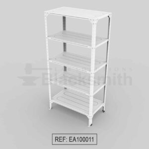 ESTANTERÍA ABIERTA BLACKSMITH C20 EN LÁMINA GALVANIZADA 90X50X180