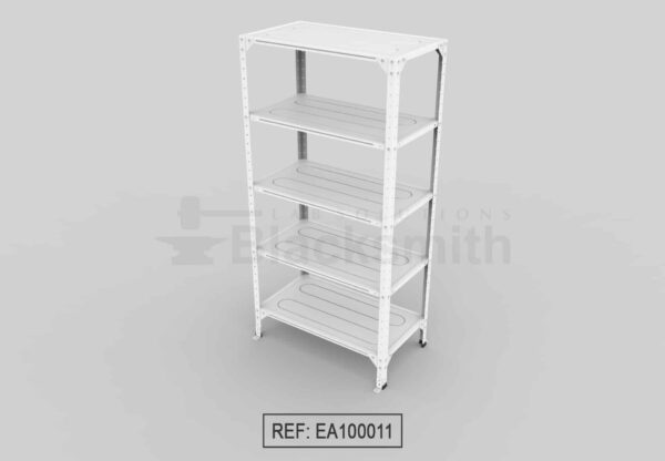 ESTANTERÍA ABIERTA BLACKSMITH C20 EN LÁMINA GALVANIZADA 90X50X180