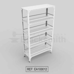 ESTANTERÍA ABIERTA BLACKSMITH C20 EN LÁMINA GALVANIZADA 100X40X180