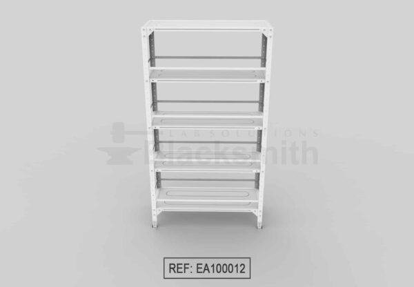 ESTANTERÍA ABIERTA BLACKSMITH C20 EN LÁMINA GALVANIZADA 100X40X180 - Image 4