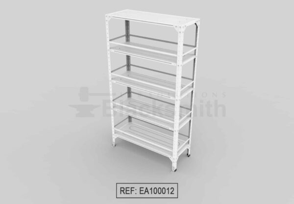 ESTANTERÍA ABIERTA BLACKSMITH C20 EN LÁMINA GALVANIZADA 100X40X180 - Image 5