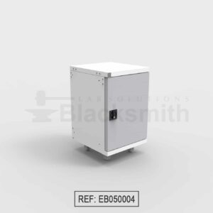 MUEBLE DE ALMACENAMIENTO BLACKSMITH UNA PUERTA DE ALA CON MIRILLA DE VIDRIO (50CM)