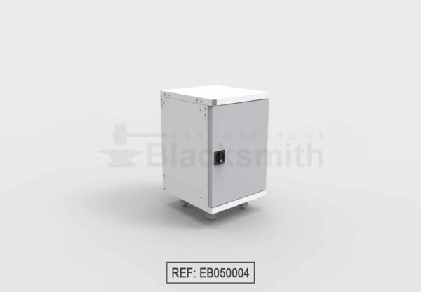 MUEBLE DE ALMACENAMIENTO BLACKSMITH UNA PUERTA DE ALA CON MIRILLA DE VIDRIO (50CM)