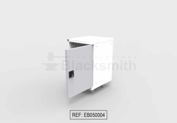 MUEBLE DE ALMACENAMIENTO BLACKSMITH UNA PUERTA DE ALA CON MIRILLA DE VIDRIO (50CM) - Image 7