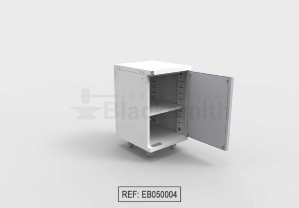MUEBLE DE ALMACENAMIENTO BLACKSMITH UNA PUERTA DE ALA CON MIRILLA DE VIDRIO (50CM) - Image 2