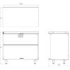 MUEBLE DE ALMACENAMIENTO BLACKSMITH DOBLE SIN PUERTA (100CM) - Image 2