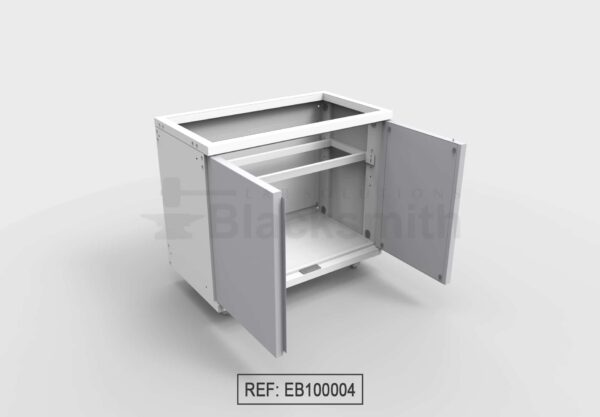 MUEBLE DE ALMACENAMIENTO BLACKSMITH PARA POZUELO DOS PUERTAS DE ALA (100X55CM) - Image 7