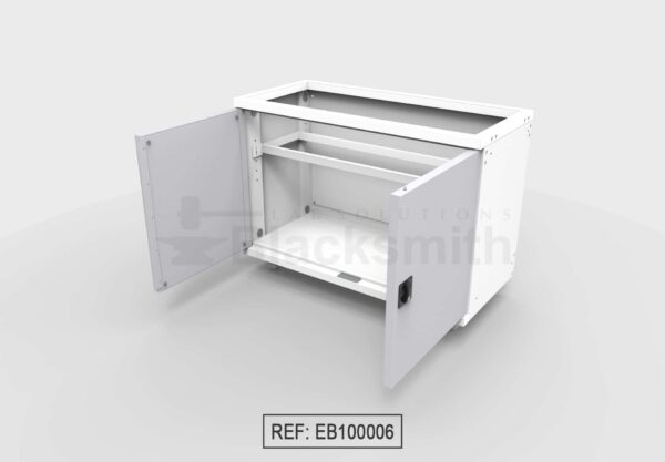MUEBLE DE ALMACENAMIENTO BLACKSMITH PARA POZUELO DOS PUERTAS DE ALA (120X55CM) - Image 6