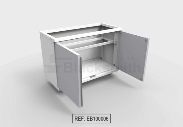 MUEBLE DE ALMACENAMIENTO BLACKSMITH PARA POZUELO DOS PUERTAS DE ALA (120X55CM) - Image 8