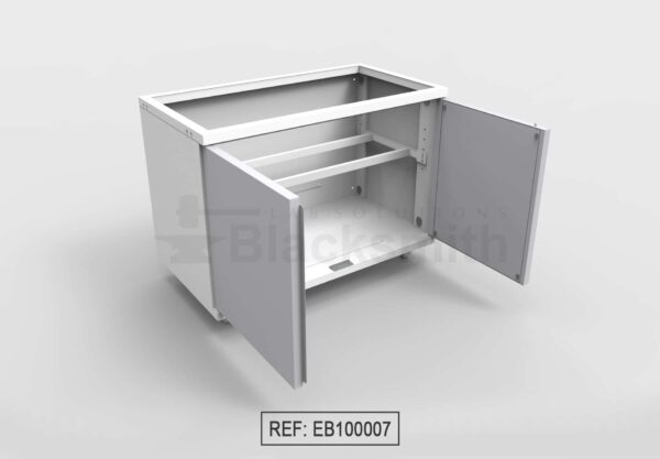 MUEBLE DE ALMACENAMIENTO BLACKSMITH PARA POZUELO DOS PUERTAS DE ALA (120X65CM) - Image 8