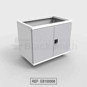 MUEBLE DE ALMACENAMIENTO BLACKSMITH PARA POZUELO DOS PUERTAS DE ALA (100X65CM)