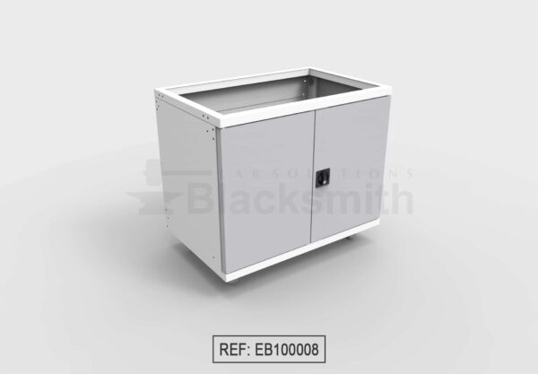 MUEBLE DE ALMACENAMIENTO BLACKSMITH PARA POZUELO DOS PUERTAS DE ALA (100X65CM)
