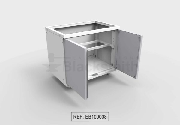 MUEBLE DE ALMACENAMIENTO BLACKSMITH PARA POZUELO DOS PUERTAS DE ALA (100X65CM) - Image 8