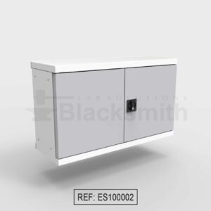MUEBLE DE ALMACENAMIENTO BLACKSMITH PARA COLGAR EN PARED DOS PUERTAS DE ALA LISA (100CM)