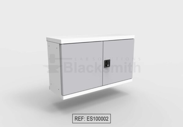 MUEBLE DE ALMACENAMIENTO BLACKSMITH PARA COLGAR EN PARED DOS PUERTAS DE ALA LISA (100CM)
