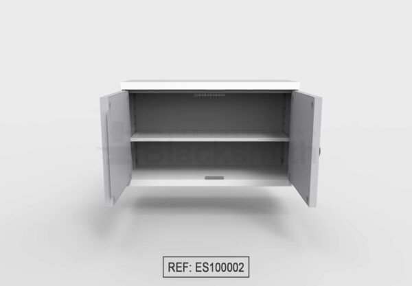 MUEBLE DE ALMACENAMIENTO BLACKSMITH PARA COLGAR EN PARED DOS PUERTAS DE ALA LISA (100CM) - Image 6