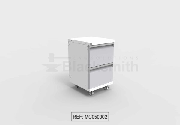 MUEBLE MÓVIL DE ALMACENAMIENTO BLACKSMITH DOS (2) CAJONES (50CM)