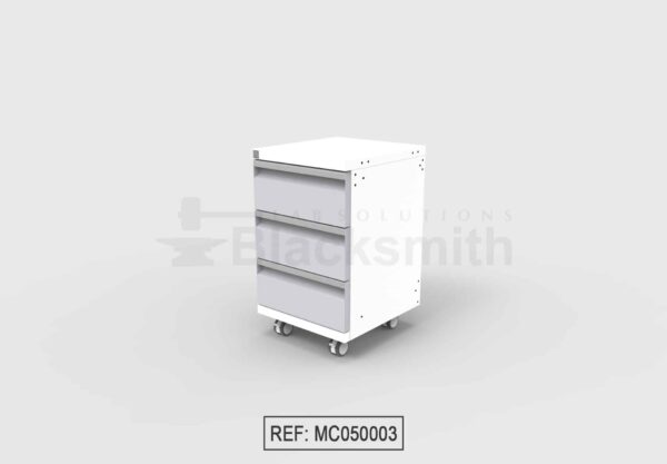 MUEBLE MÓVIL DE ALMACENAMIENTO BLACKSMITH TRES (3) CAJONES (50CM) - Image 2