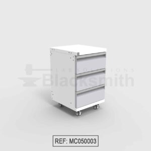 MUEBLE MÓVIL DE ALMACENAMIENTO BLACKSMITH TRES (3) CAJONES (50CM)