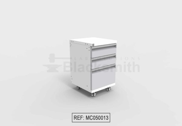 MUEBLE MÓVIL DE ALMACENAMIENTO BLACKSMITH TRES (3) CAJONES – DOS (2) CAJONES PEQUEÑOS UN (1) CAJÓN GRANDE