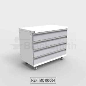 MUEBLE MÓVIL DE ALMACENAMIENTO BLACKSMITH CUATRO (4) CAJONES (100CM)